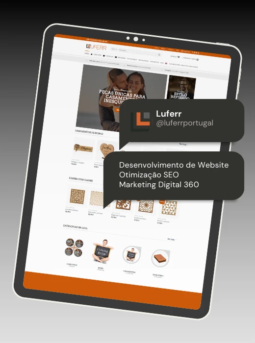 Luferr Online Shop - Portefólio Webfarus