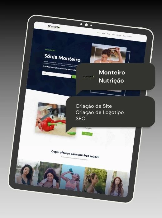 Monteiro Nutrição - Portefólio Webfarus