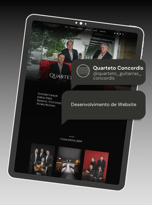 Quarteto Guitarras Concordis - Portefólio Webfarus